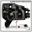 Nissan Titan 04-14 / Nissan Armada 04-07 Projector Headlights - LED Halo - LED ( Replaceable LEDs ) - Black - Spyder Auto
