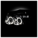 Nissan Titan 04-14 / Nissan Armada 04-07 Projector Headlights - LED Halo - LED ( Replaceable LEDs ) - Smoke - Spyder Auto