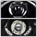 Porsche 911 997 2005-2009 Projector Headlights - Xenon/HID Model Only DRL LED - Black Spyder Auto