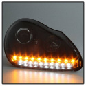 Porsche Cayenne 03-06 Projector Headlights - Xenon/HID Model Only DRL LED - Black Spyder Auto