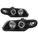 Pontiac GTO 04-06 Projector Headlights - LED Halo - LED ( Replaceable LEDs ) - Black Spyder Auto