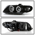 Pontiac GTO 04-06 Projector Headlights - LED Halo - LED ( Replaceable LEDs ) - Black Spyder Auto