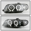 Pontiac GTO 04-06 Projector Headlights - LED Halo - LED ( Replaceable LEDs ) - Black Spyder Auto