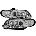 Pontiac GTO 04-06 Projector Headlights - LED Halo - LED ( Replaceable LEDs ) - Chrome Spyder Auto