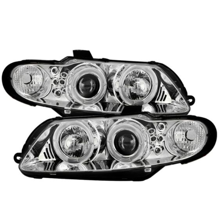 Pontiac GTO 04-06 Projector Headlights - LED Halo - LED ( Replaceable LEDs ) - Chrome Spyder Auto in the group Select car model / Pontiac / GTO 2004-2006 / Styling at DDESIGN Scandinavia AB (PRO-YD-PGTO04-HL-C)
