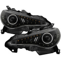 Scion FRS 12-14 Projector Headlights - DRL LED - Black Spyder Auto