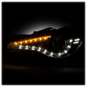 Scion FRS 12-14 Projector Headlights - DRL LED - Black Spyder Auto