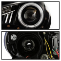 Scion FRS 12-14 Projector Headlights - CCFL Halo - DRL LED - Black Spyder Auto