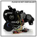 Scion FRS 12-14 Projector Headlights - CCFL Halo - DRL LED - Black Spyder Auto