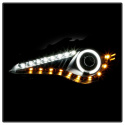 Scion FRS 12-14 Projector Headlights - CCFL Halo - DRL LED - Black Spyder Auto