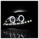 Toyota Corolla 09-10 Projector Headlights - LED Halo - DRL - Black Spyder Auto