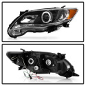 Toyota Corolla 11-13 Projector Headlights DRL LED - Black Spyder Auto