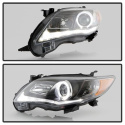 Toyota Corolla 11-13 Projector Headlights DRL LED - Black Spyder Auto