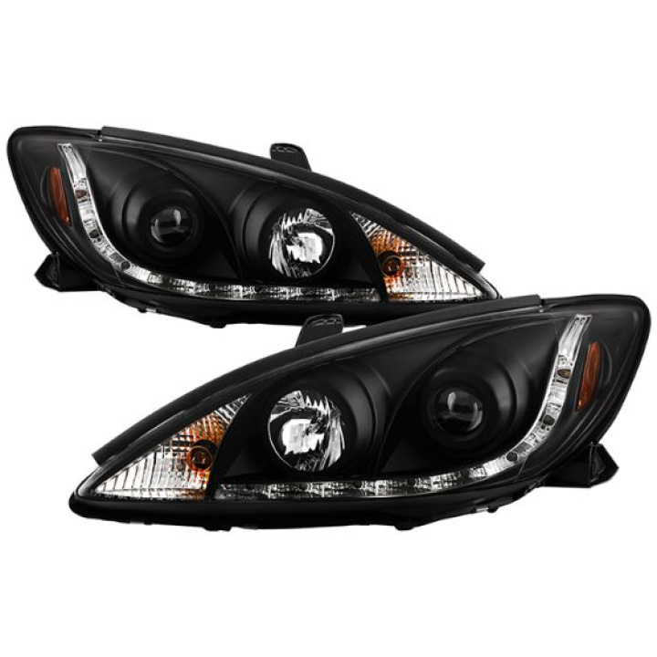 Toyota Camry 02-06 Projector Headlights - DRL - Black Spyder Auto in the group Select car model / Toyota / Camry at DDESIGN Scandinavia AB (PRO-YD-TCAM02-DRL-BK)
