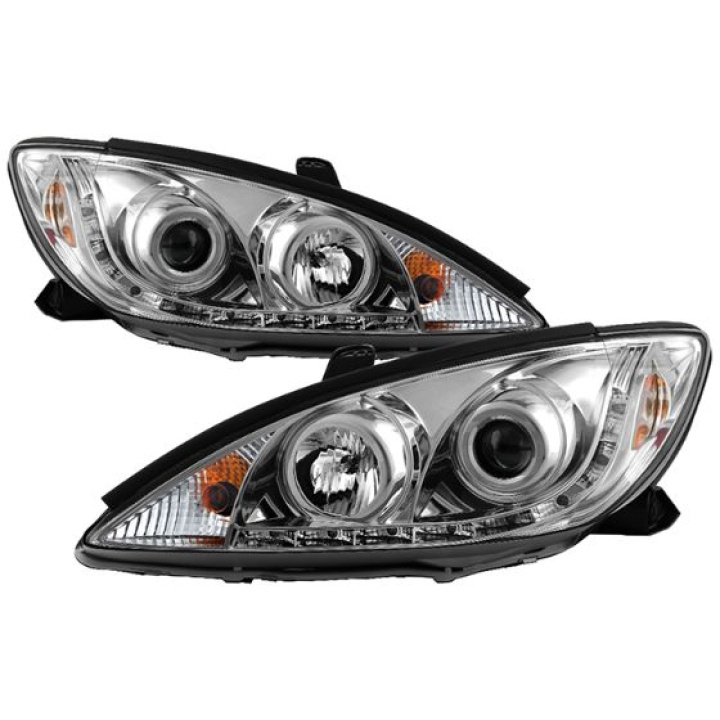 Toyota Camry 02-06 Projector Headlights - DRL - Chrome Spyder Auto in the group Select car model / Toyota / Camry at DDESIGN Scandinavia AB (PRO-YD-TCAM02-DRL-C)