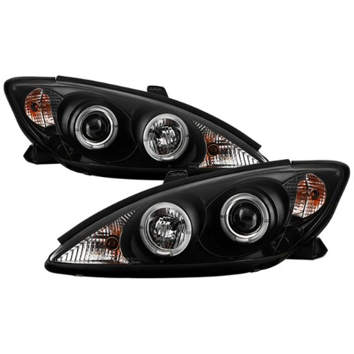 Toyota Camry 02-06 Projector Headlights - LED Halo - LED ( Replaceable LEDs ) - Black Spyder Auto in the group Select car model / Toyota / Camry at DDESIGN Scandinavia AB (PRO-YD-TCAM02-HL-BK)