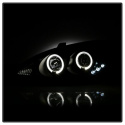 Toyota Camry 02-06 Projector Headlights - LED Halo - LED ( Replaceable LEDs ) - Black Spyder Auto