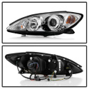 Toyota Camry 02-06 Projector Headlights - LED Halo - LED ( Replaceable LEDs ) - Chrome Spyder Auto