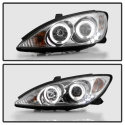 Toyota Camry 02-06 Projector Headlights - LED Halo - LED ( Replaceable LEDs ) - Chrome Spyder Auto
