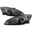 Toyota Camry 02-06 Projector Headlights - LED Halo - LED ( Replaceable LEDs ) - Smoke Spyder Auto