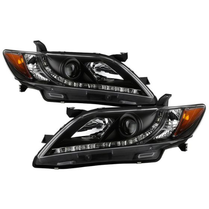 Toyota Camry 07-09 Projector Headlights - DRL - Black Spyder Auto in the group Select car model / Toyota / Camry at DDESIGN Scandinavia AB (PRO-YD-TCAM07-DRL-BK)