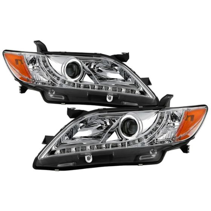 Toyota Camry 07-09 Projector Headlights - DRL - Chrome Spyder Auto in the group Select car model / Toyota / Camry at DDESIGN Scandinavia AB (PRO-YD-TCAM07-DRL-C)
