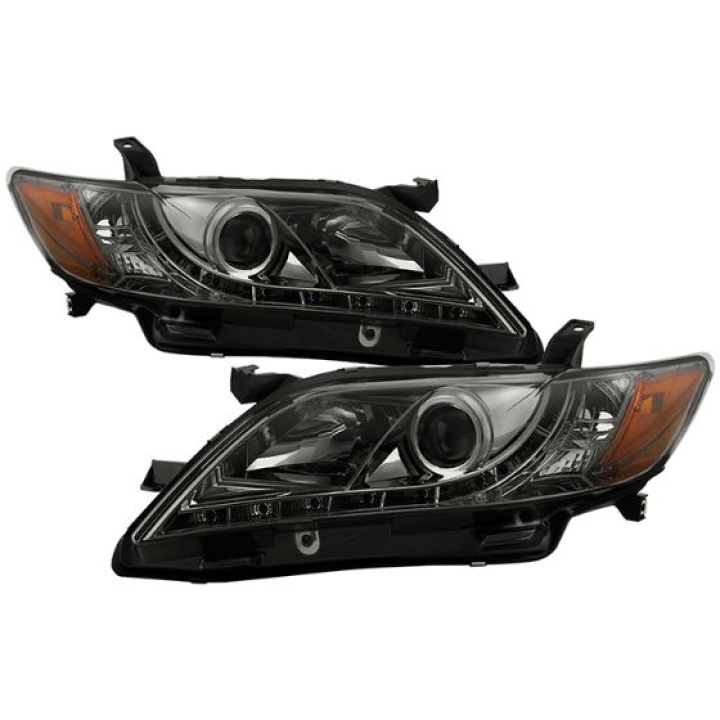 Toyota Camry 07-09 Projector Headlights - DRL - Smoke Spyder Auto in the group Select car model / Toyota / Camry at DDESIGN Scandinavia AB (PRO-YD-TCAM07-DRL-SM)