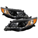 Toyota Camry 12-14 Projector Headlights - DRL - Black - High 9005 (Not Included - Low 9006 (Included) Spyder Auto