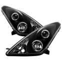 Toyota Celica 00-05 Projector Headlights - LED Halo - DRL - Black Spyder Auto