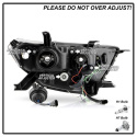 Toyota Highlander 11-13 Projector Headlights - 3D DRL - Black Spyder Auto