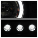 Toyota Land Cruiser 08-11 Projector Headlights - LED Halo - LED ( Replaceable LEDs ) - Black Spyder Auto