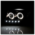 Toyota Land Cruiser 08-11 Projector Headlights - LED Halo - LED ( Replaceable LEDs ) - Black Spyder Auto
