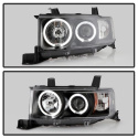 Scion XB 03-07 Projector Headlights - LED Halo - Black - High H1 (Included) - Low 9006 (Included) Spyder Auto