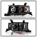 Scion XB 03-07 Projector Headlights - LED Halo - Black - High H1 (Included) - Low 9006 (Included) Spyder Auto