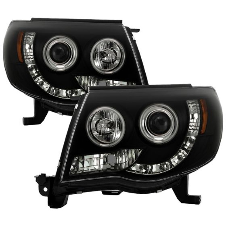 Toyota Tacoma 05-11 Projector Headlights - CCFL Halo - LED ( Replaceable LEDs ) - Black Smoke Spyder Auto in the group Select car model / Toyota / Tacoma / Styling at DDESIGN Scandinavia AB (PRO-YD-TT05-CCFL-BSM)