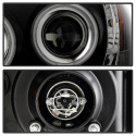 Toyota Tacoma 05-11 Projector Headlights - CCFL Halo - LED ( Replaceable LEDs ) - Black Smoke Spyder Auto
