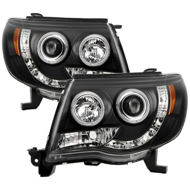 Toyota Tacoma 05-11 Projector Headlights - LED Halo - LED ( Replaceable LEDs ) - Black Spyder Auto in the group Select car model / Toyota / Tacoma / Styling at DDESIGN Scandinavia AB (PRO-YD-TT05-HL-BK)