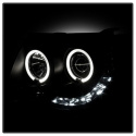 Toyota Tacoma 05-11 Projector Headlights - LED Halo - LED ( Replaceable LEDs ) - Black Smoke Spyder Auto