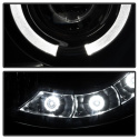 Toyota Tacoma 05-11 Projector Headlights - LED Halo - LED ( Replaceable LEDs ) - Black Smoke Spyder Auto