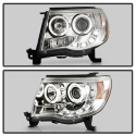 Toyota Tacoma 05-11 Projector Headlights - LED Halo - LED ( Replaceable LEDs ) - Chrome Spyder Auto