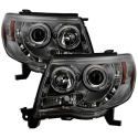 Toyota Tacoma 05-11 Projector Headlights - LED Halo - LED ( Replaceable LEDs ) - Smoke Spyder Auto