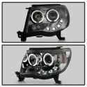 Toyota Tacoma 05-11 Projector Headlights - LED Halo - LED ( Replaceable LEDs ) - Smoke Spyder Auto