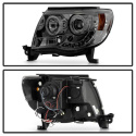 Toyota Tacoma 05-11 Projector Headlights - LED Halo - LED ( Replaceable LEDs ) - Smoke Spyder Auto