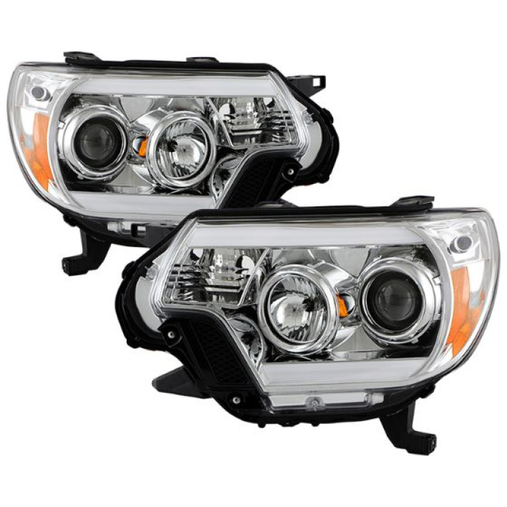Toyota Tacoma 12-16 Projector Headlights - Light Bar DRL - Chrome Spyder Auto in the group Select car model at DDESIGN Scandinavia AB (PRO-YD-TT12-LBDRL-C)