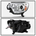Toyota Tacoma 12-16 Projector Headlights - Light Bar DRL - Chrome Spyder Auto