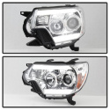 Toyota Tacoma 12-16 Projector Headlights - Light Bar DRL - Chrome Spyder Auto