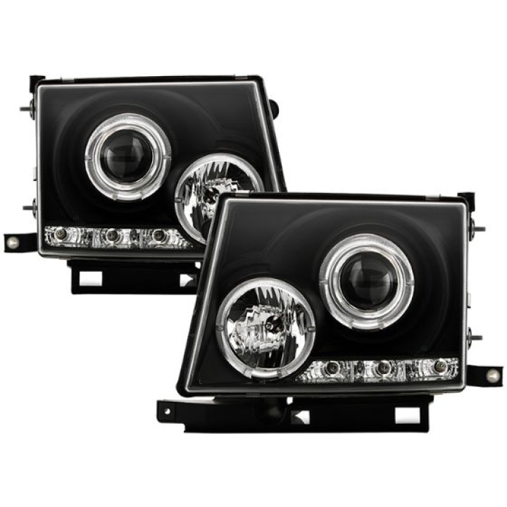 Toyota Tacoma 97-00 Projector Headlights - LED Halo - LED ( Replaceable LEDs ) - Black Spyder Auto in the group Select car model / Toyota / Tacoma / Styling at DDESIGN Scandinavia AB (PRO-YD-TT97-HL-BK)