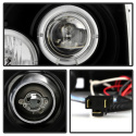 Toyota Tacoma 97-00 Projector Headlights - LED Halo - LED ( Replaceable LEDs ) - Black Spyder Auto