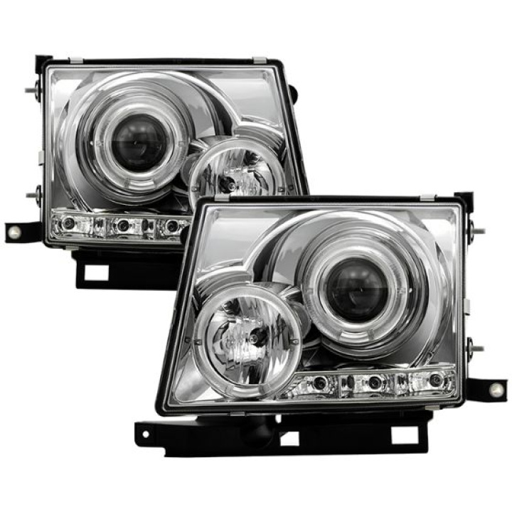 Toyota Tacoma 97-00 Projector Headlights - LED Halo - LED ( Replaceable LEDs ) - Chrome Spyder Auto in the group Select car model / Toyota / Tacoma / Styling at DDESIGN Scandinavia AB (PRO-YD-TT97-HL-C)
