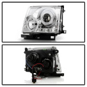Toyota Tacoma 97-00 Projector Headlights - LED Halo - LED ( Replaceable LEDs ) - Chrome Spyder Auto